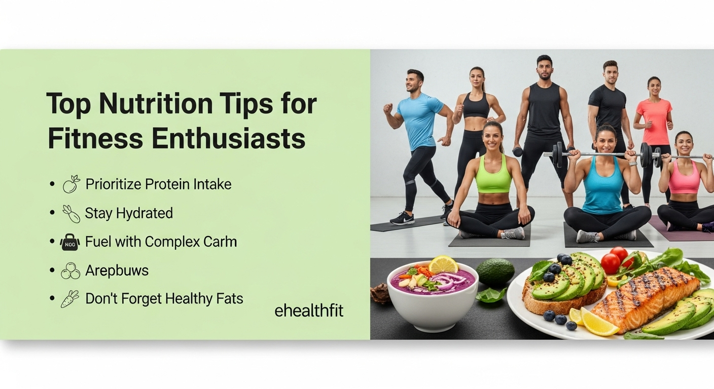 Top Nutrition Tips for Fitness Enthusiasts image